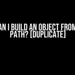 How Can I Build an Object from a File Path? [Duplicate]